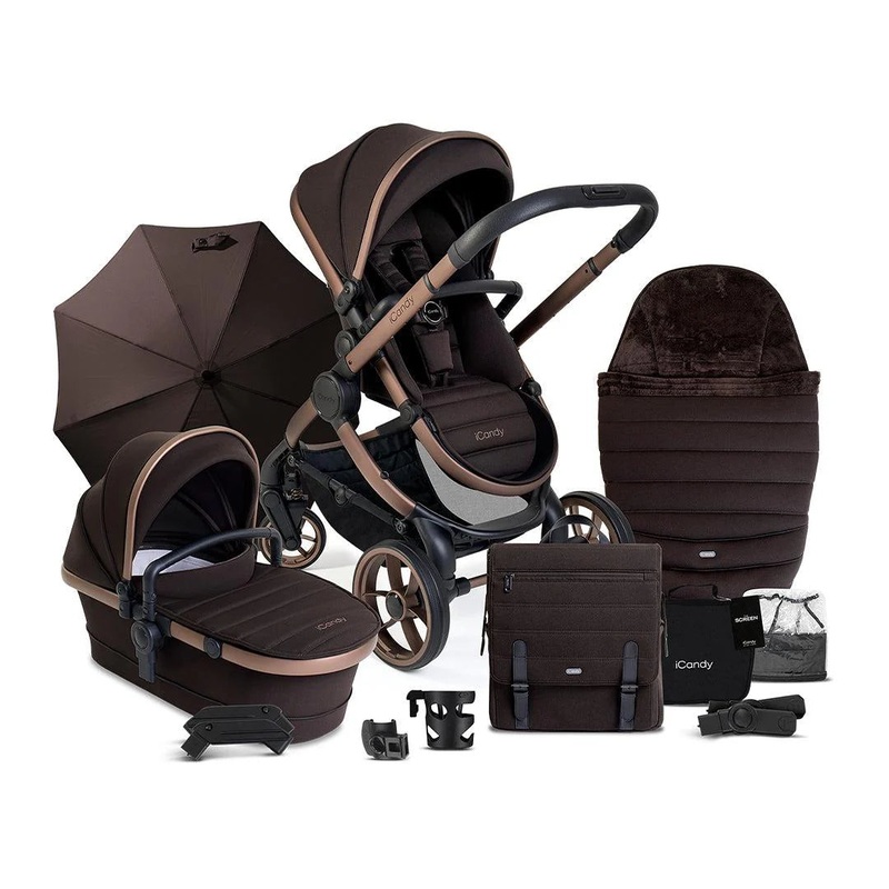 iCandy Peach 7 Pushchair & Carrycot – Complete Bundle – Pecan