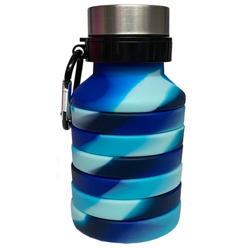 Iscream Ocean Waves Collapsible Water Bottle