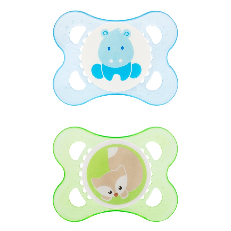 MAM Baby Animals 0-6M Pacifier, 2pk – Boy