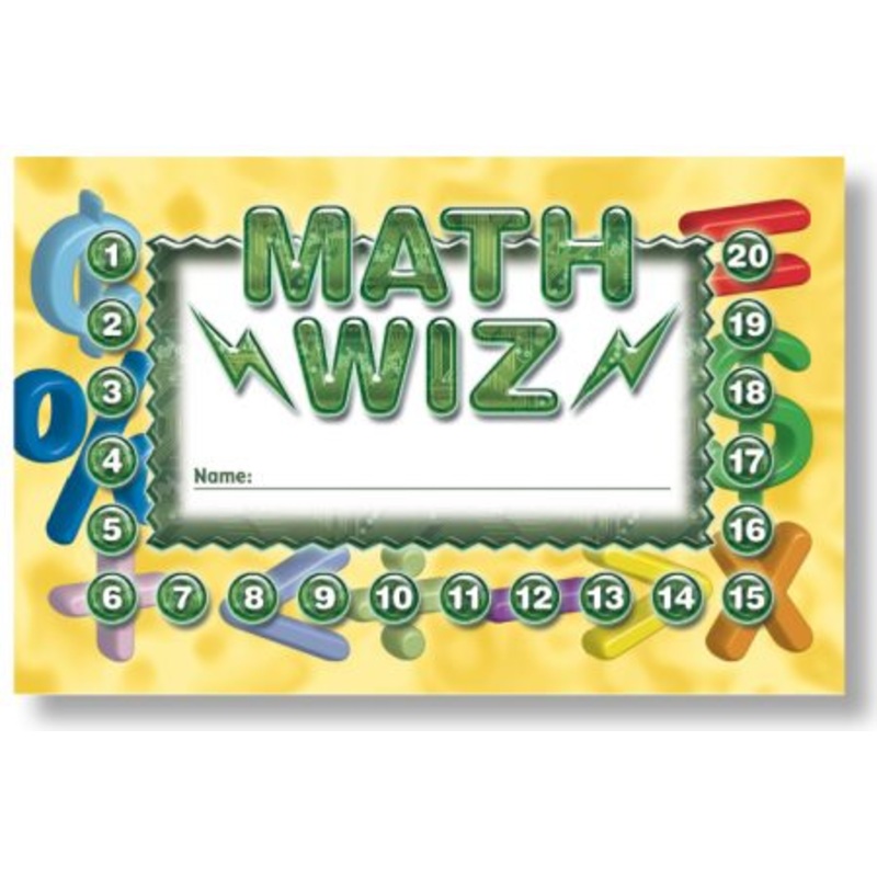 Math Wiz Punch Cards