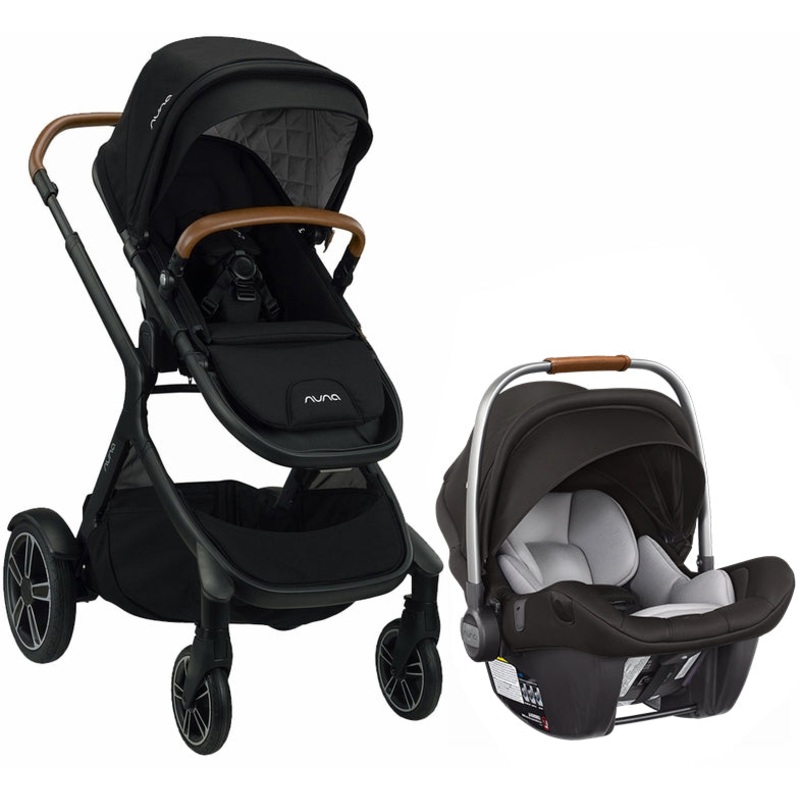 Nuna DEMI Grow + PIPA Lite LX Travel System Bundle – Caviar/Caviar