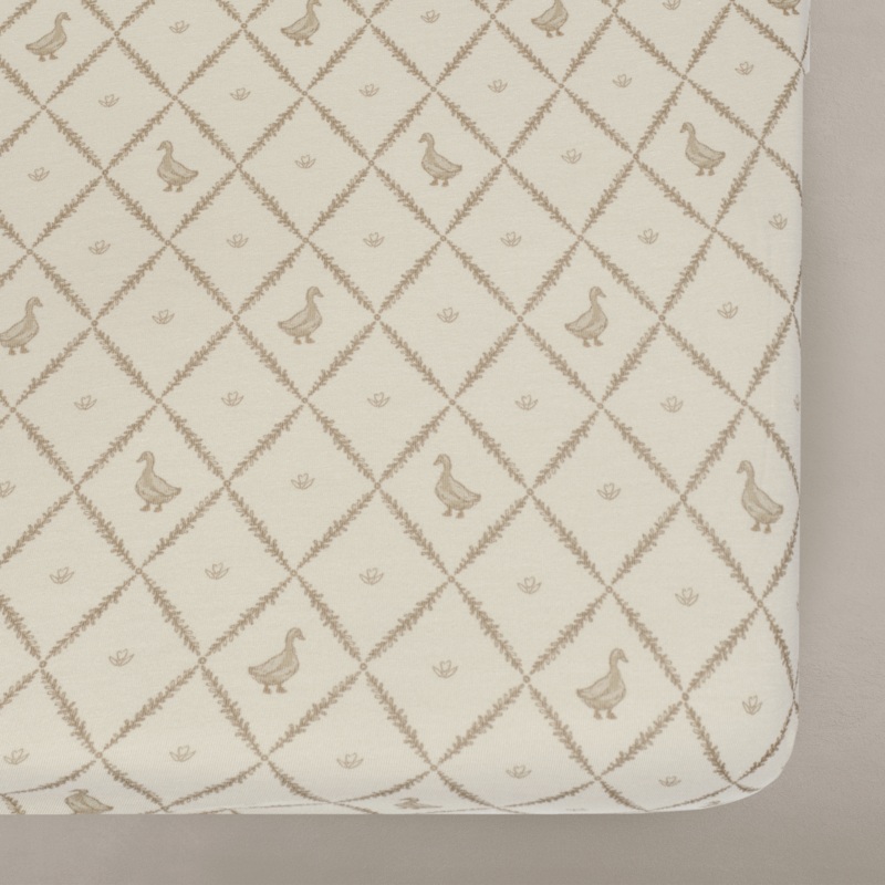 Oilo Duck Crib Sheet