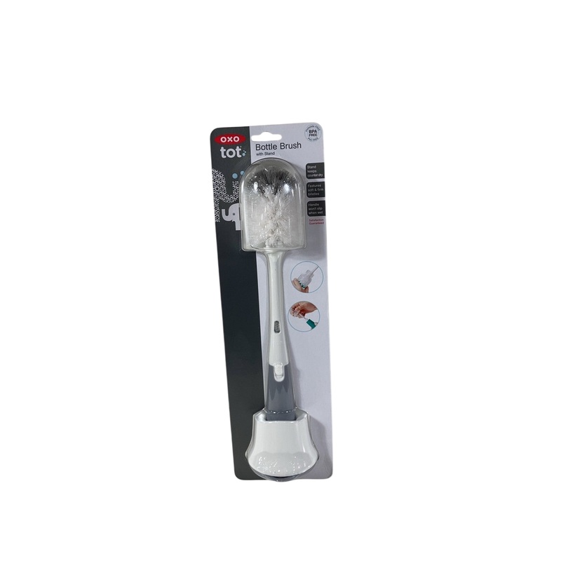 OXO Tot Bottle Brush with Stand, Gray