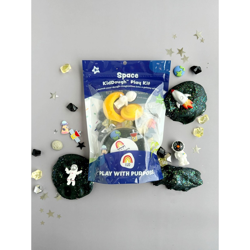Space (Black Cherry) Sensory Play Dough Kit