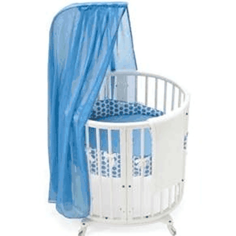 Stokke Sleepi 4 Piece Mini Crib Bedding Set – Dots Blue