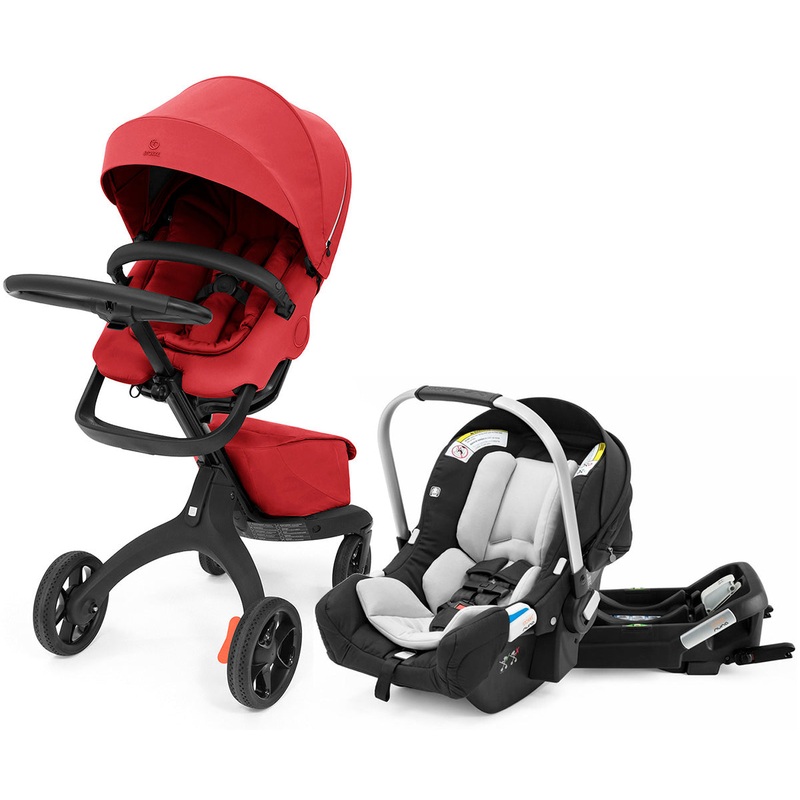 Stokke Xplory X + Stokke Pipa Travel System Bundle – Ruby Red / Black