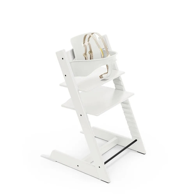 Tripp Trapp High Chair & Baby Set – White