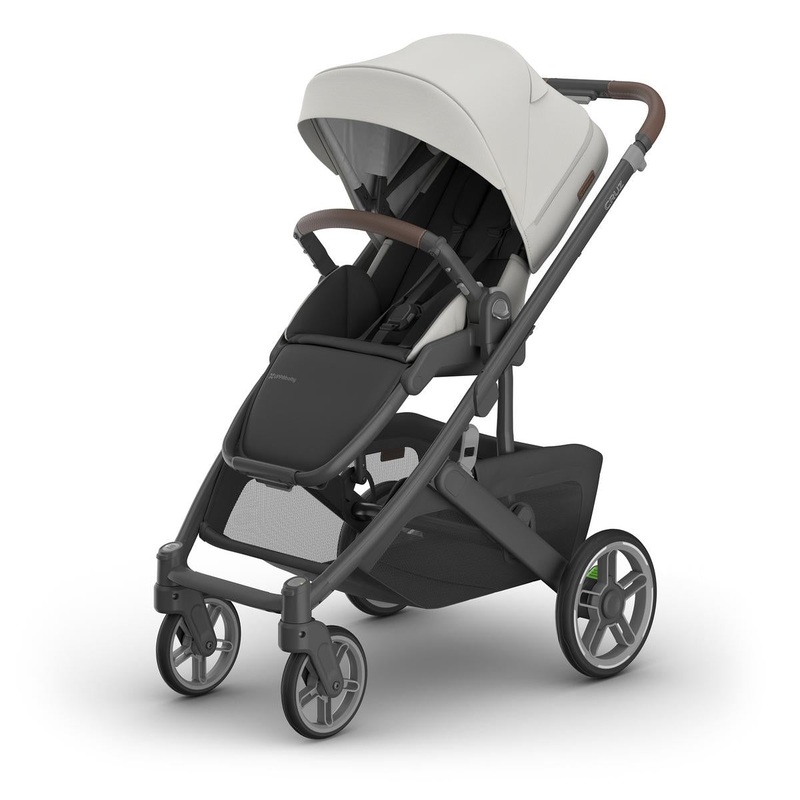 UPPAbaby Cruz V3 Stroller – Savannah (Pearl Gray Jacquard / Carbon Frame / Chestnut Leather)