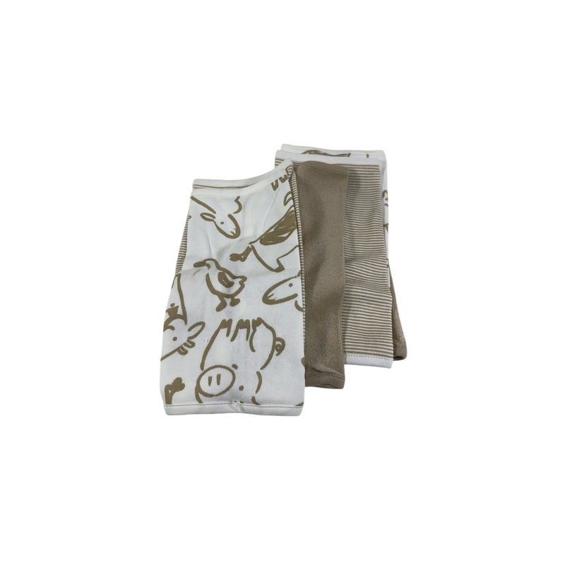 Carters Washcloth 6 Pack, Cows/Stripes/Animals
