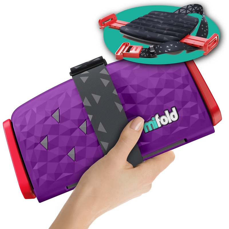 Mifold Comfort Grab-and-Go Backless Belt Positioning Booster Car Seat – Royal Purple