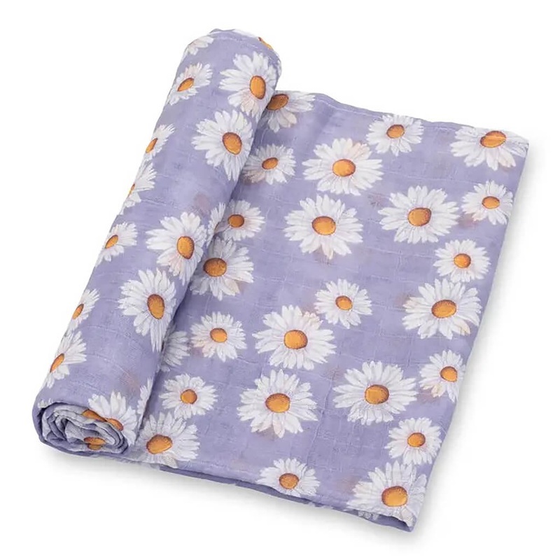 Muslin Swaddle Blanket – Daisy