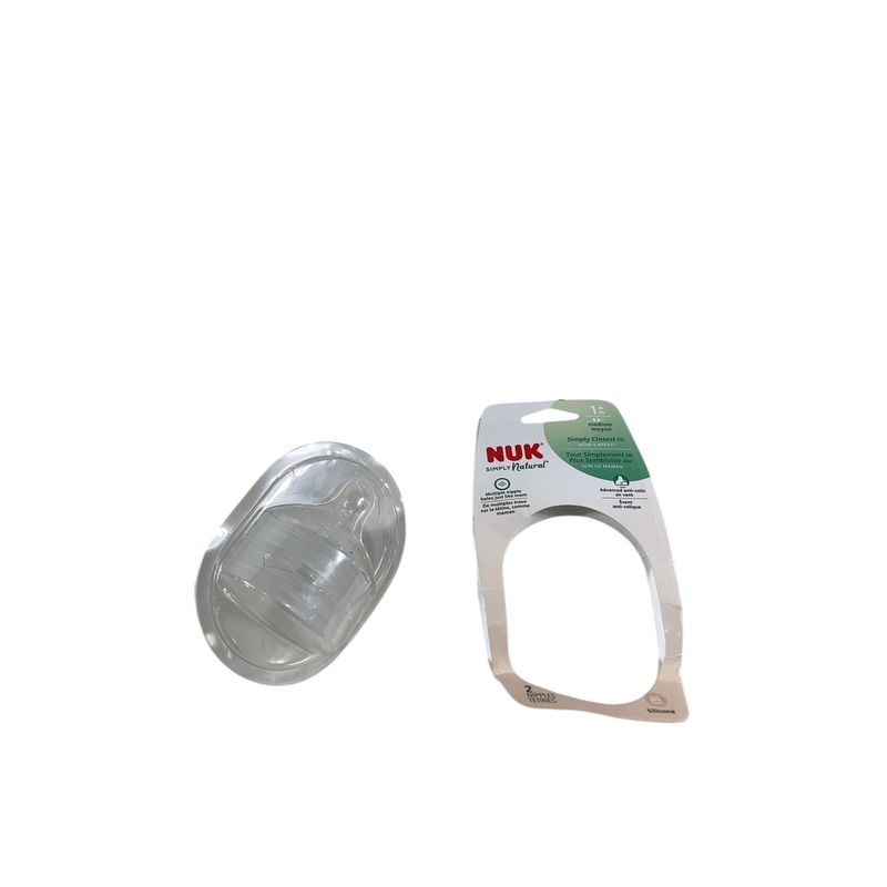 NUK Simply Natural Nipples 2 Pack, Medium Flow