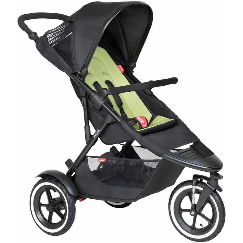 Phil & Teds Sport Stroller & Liner – Black/Apple