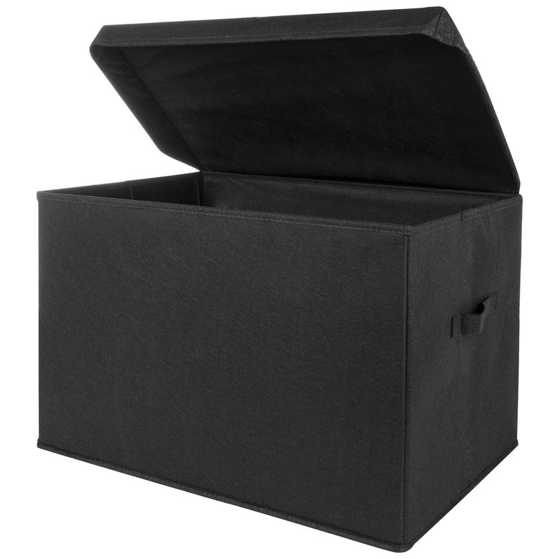 Sammy & Lou Printed Felt Toy Chest – Black