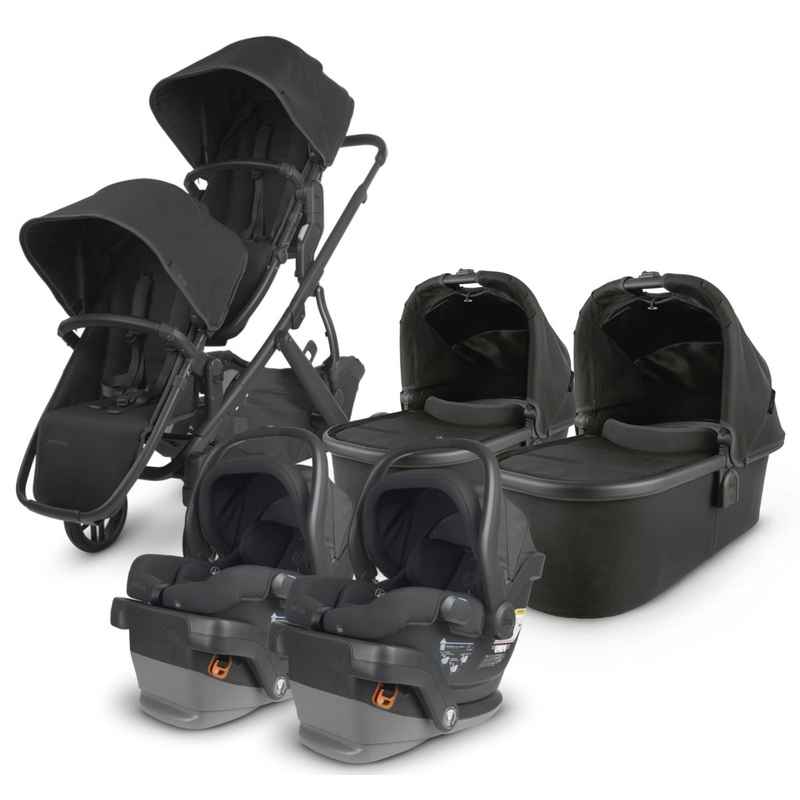 UPPAbaby VISTA V2 Twin Double Stroller + MESA V2 Travel System Bundle – Jake / Jake