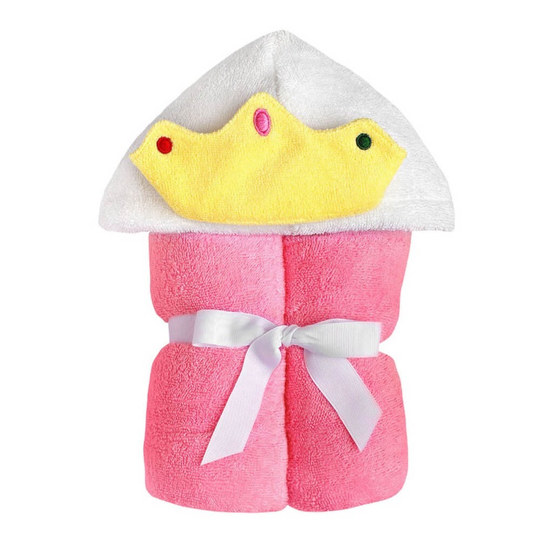 Character Hooded Towel Pink Princess