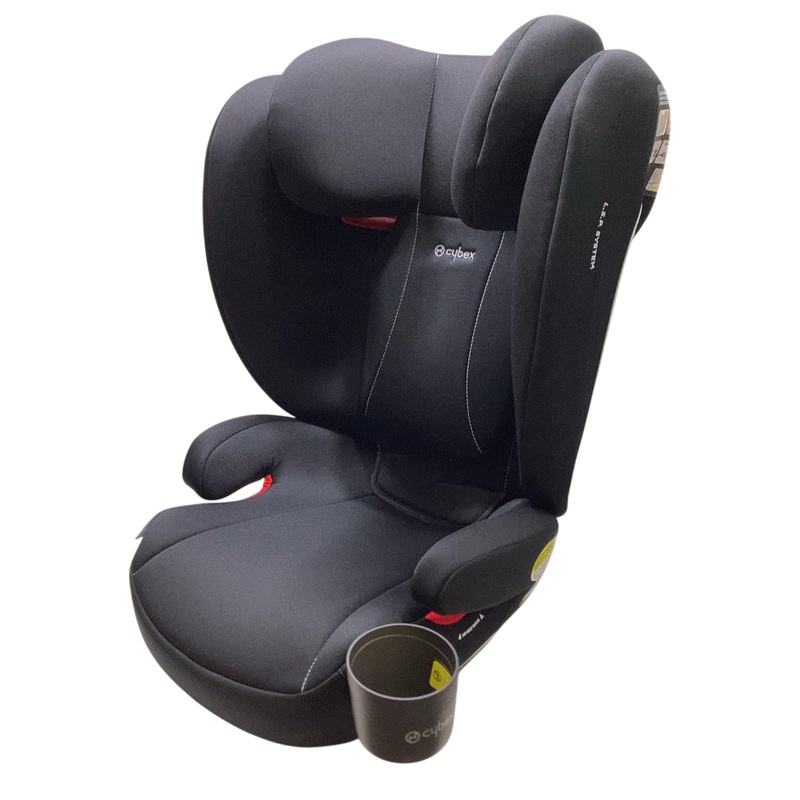 Cybex Solution B-Fix High Back Booster Seat, 2022, Volcanic Black