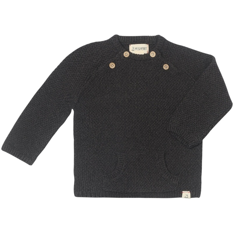 Me & Henry Morrison Baby Sweater | Charcoal