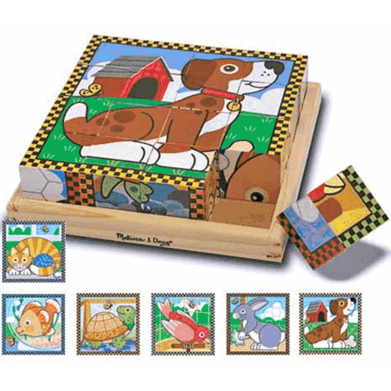 Melissa & Doug Pets Cube Puzzle