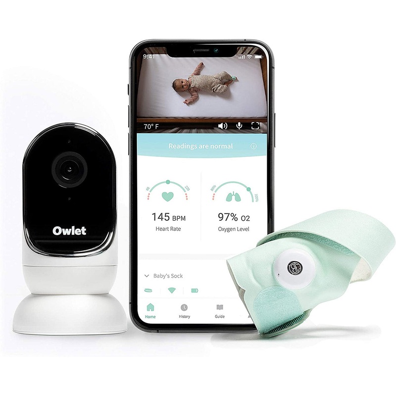 Owlet Duo Smart Baby Monitor with HD Video, Oxygen, and Heart Rate