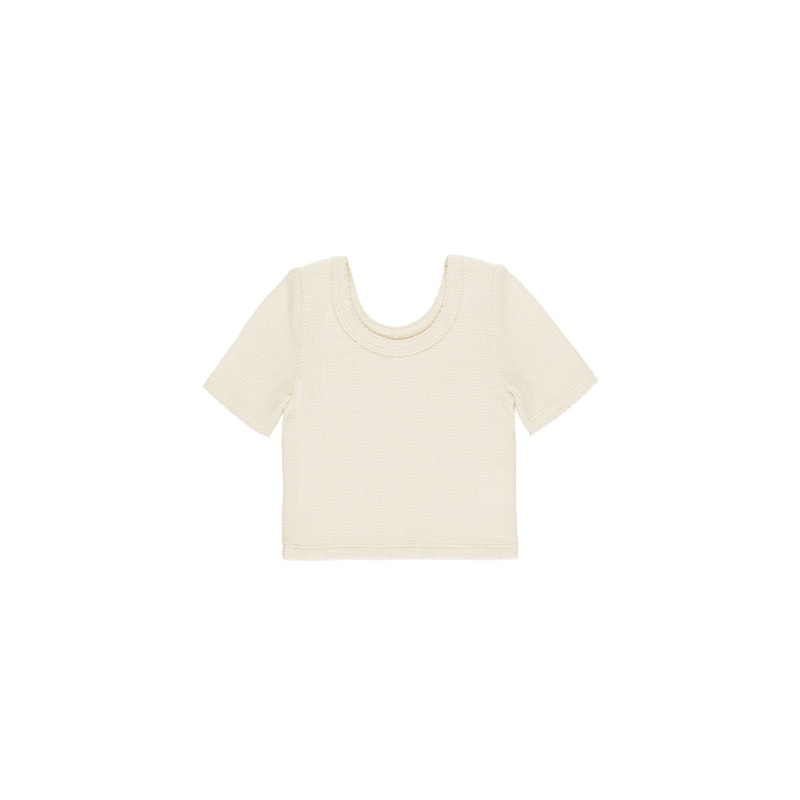 Rylee + Cru Scallop Tee – Natural