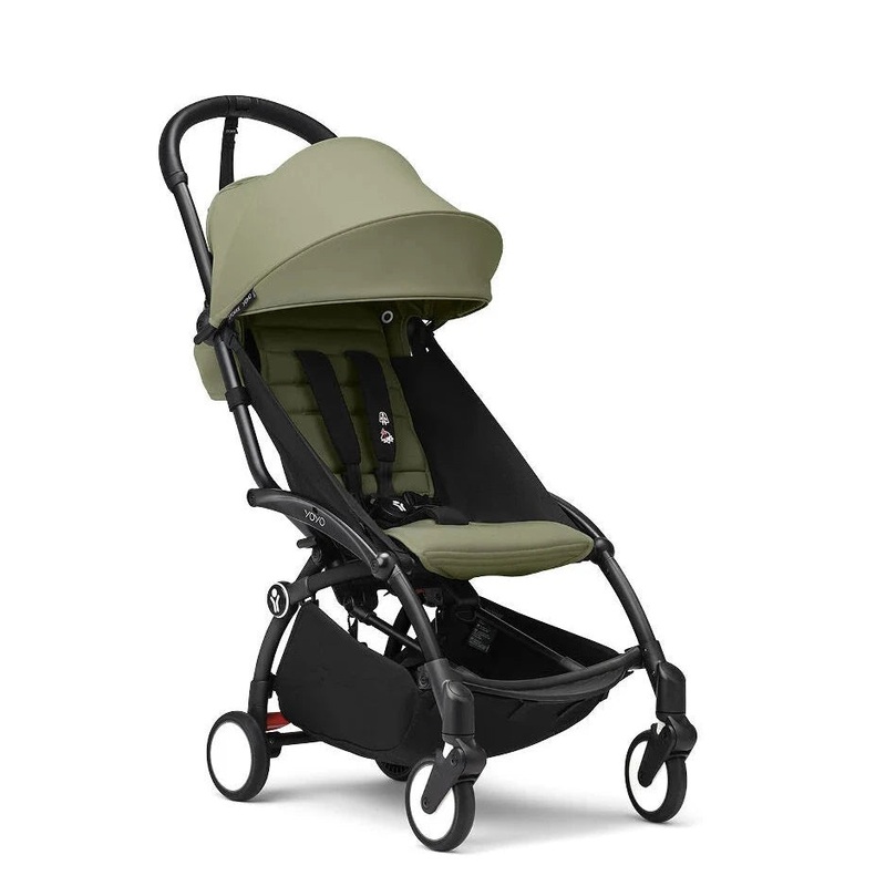 Stokke YOYO Stroller From 6 Months – Olive on Black Frame
