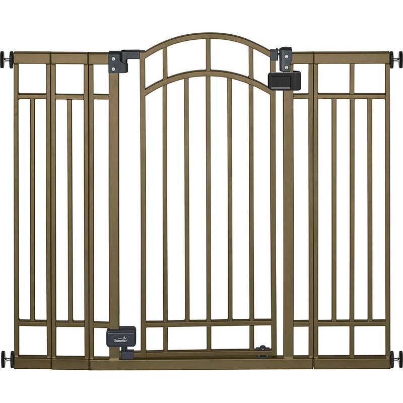 Summer Infant Multi-Use Decorative Extra Tall Walk-Thru Gate – Bronze