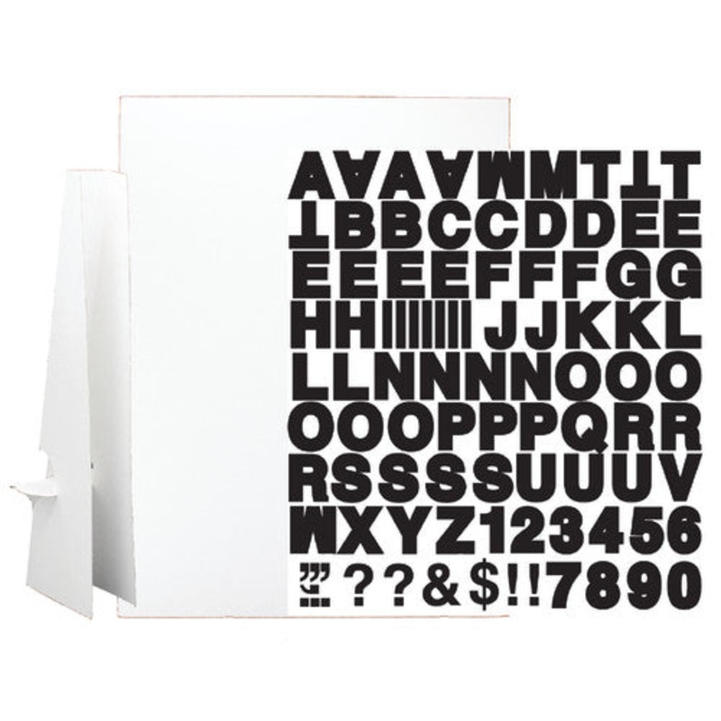 20″ x 30″ White Corrugated Project Sheet Sign Kit, Single