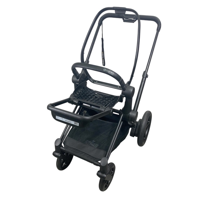Cybex E-PRIAM Stroller Frame Only, 2023, Matt Black, with Battery