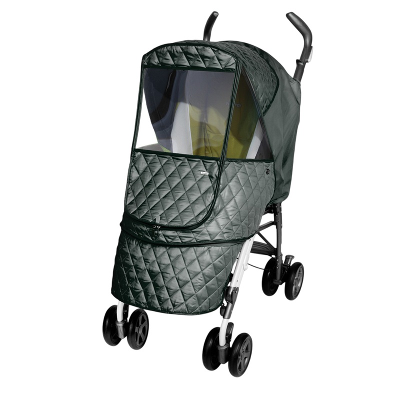 Manito Castle Alpha Baby Stroller Weather Cover, Khaki Grey