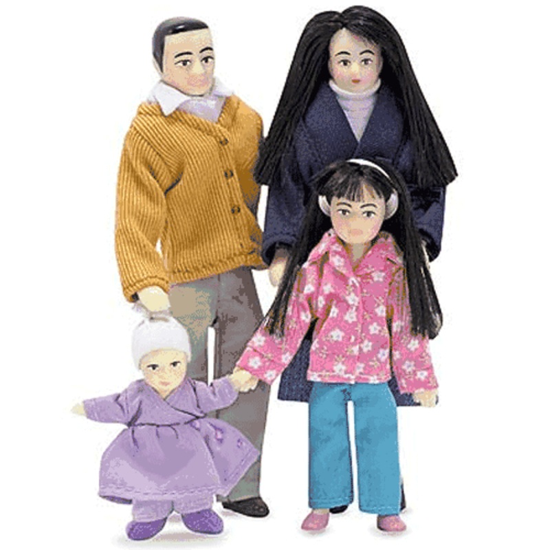 Melissa & Doug Victorian Doll Family-Asian