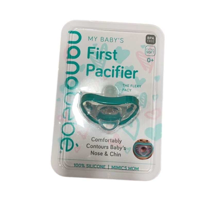 Nanobb Flexy Pacifiers, Teal, 1 Pack, 0M+