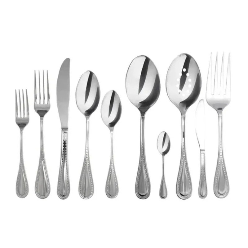 Promise 45 Piece 18/10 Stainless Steel Flatware Set