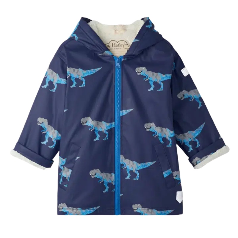 Hatley – Sherpa-Lined Zip-Up Jacket – T-Rex