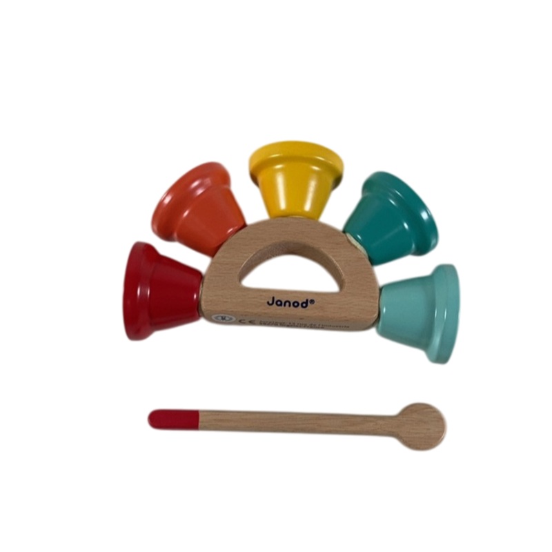 Janod Gioia Wood and Metal Handbell Set