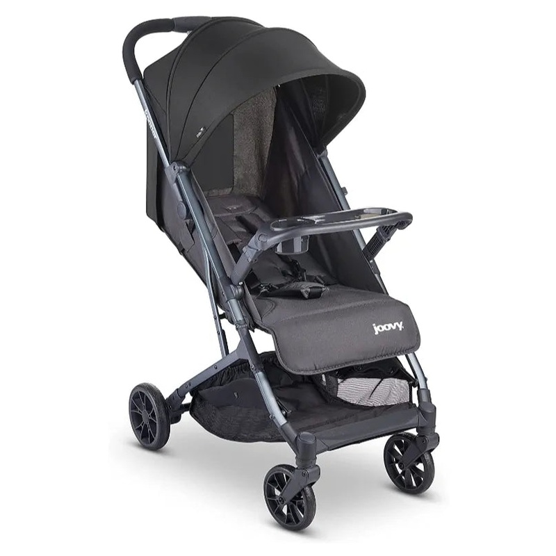 Kooper Lightweight Compact Single Stroller With Tray – Forged Iron
