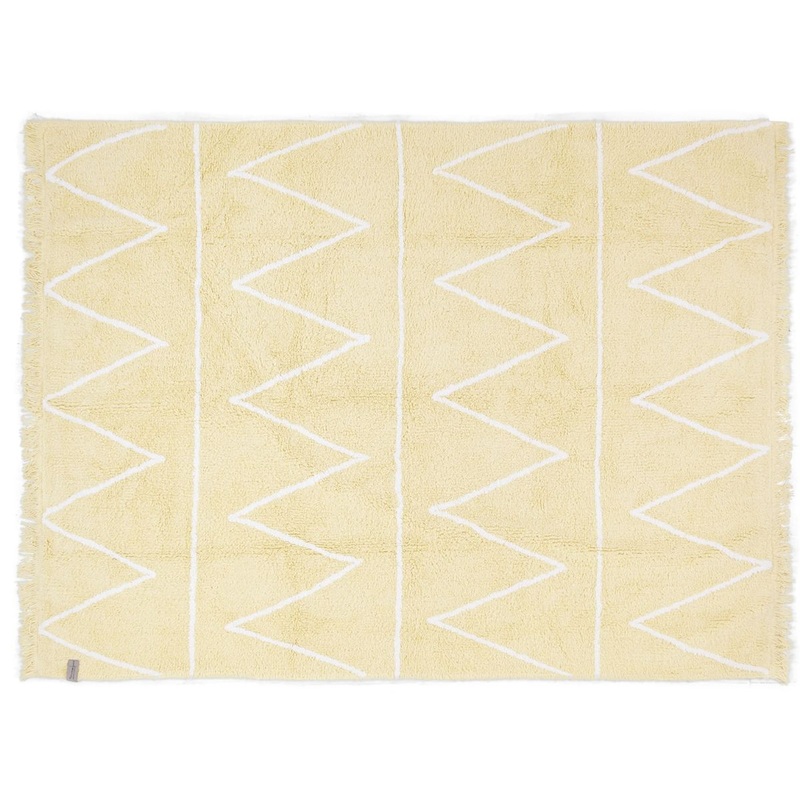 Lorena Canals Hippy Rug – Yellow (4′ x 5′ 3″)