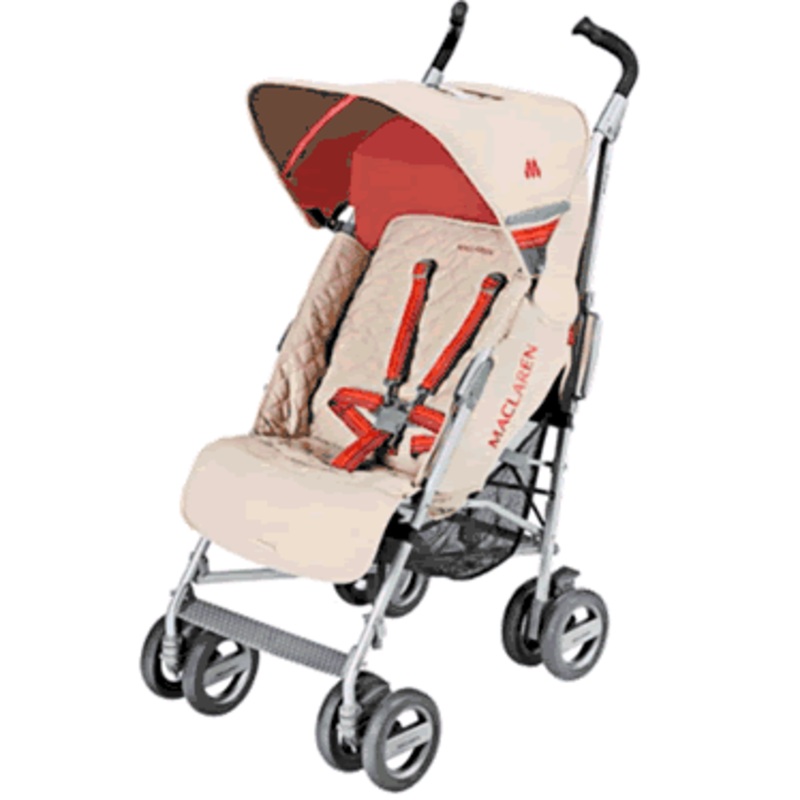 Maclaren Techno XLR Umbrella Stroller in Tan/Crimson 2007