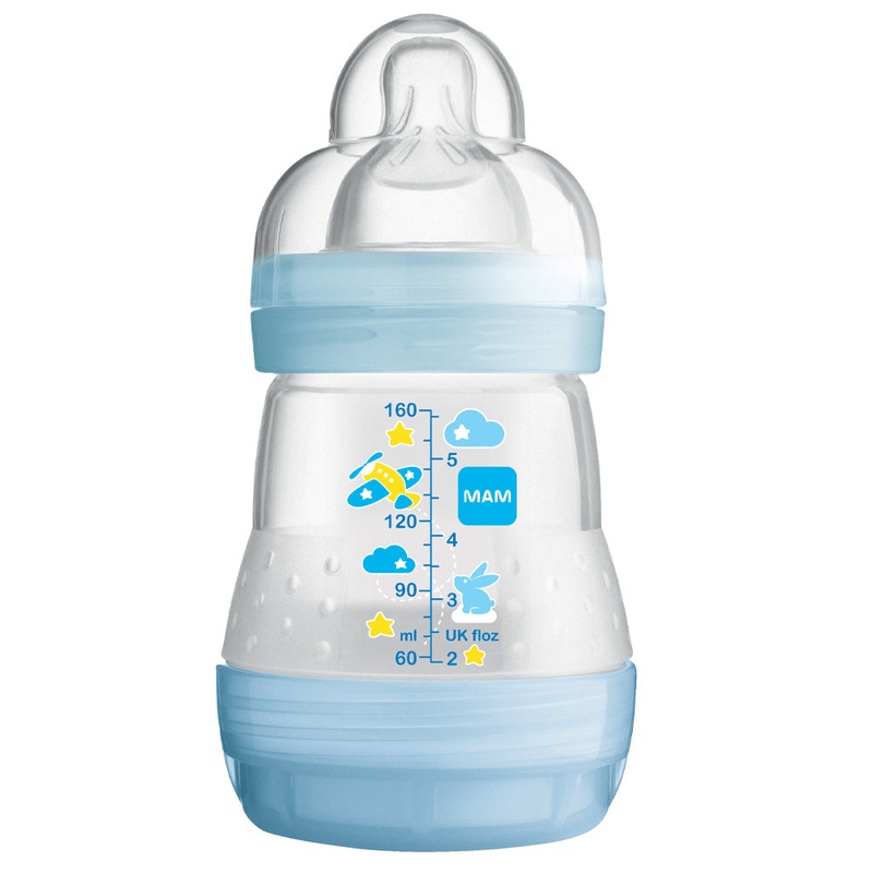 MAM Baby Anti-Colic Bottle, 5oz – Boy