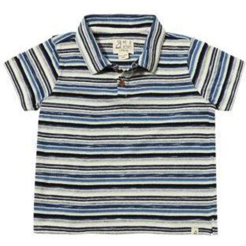 Me & Henry Admiral Polo | Navy/Blue Stripe