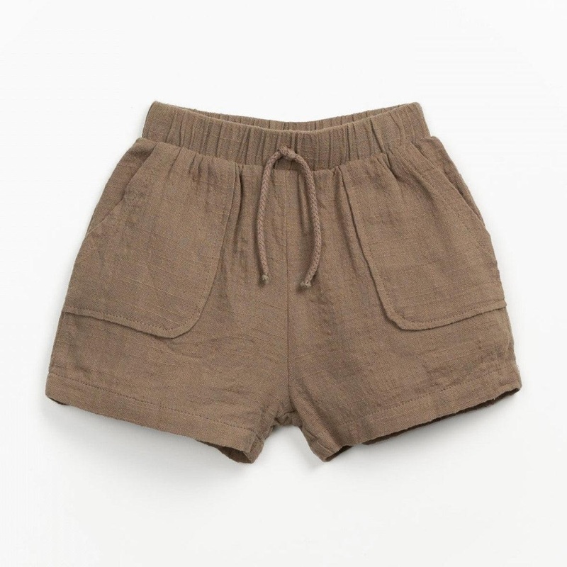 Play Up – Organic Woven Shorts – Taupe