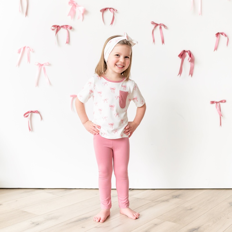 Toddler Crew Neck Tee in Bow