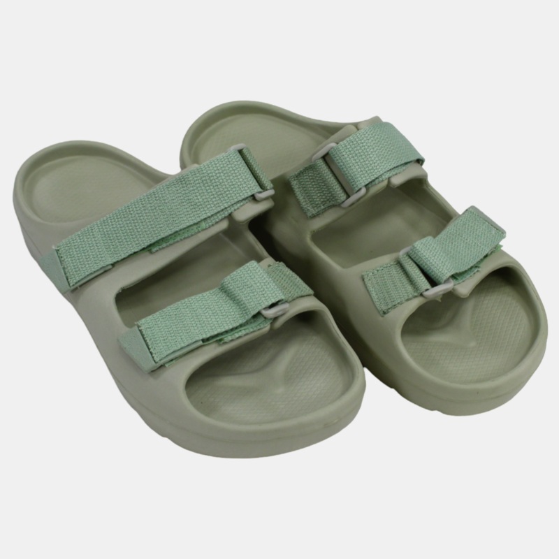 Women’s Rubber Slippers  Grey & Lemon Scotch Design