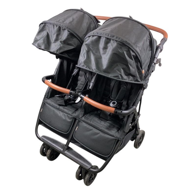 Zoe The Twin V2 Double Stroller, 2024, Black