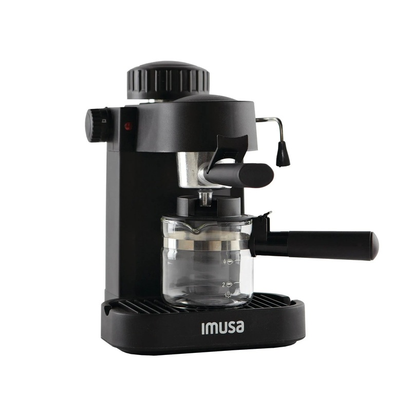 4 Cup Electric Espresso/Cappuccino Maker 800 Watts – Black