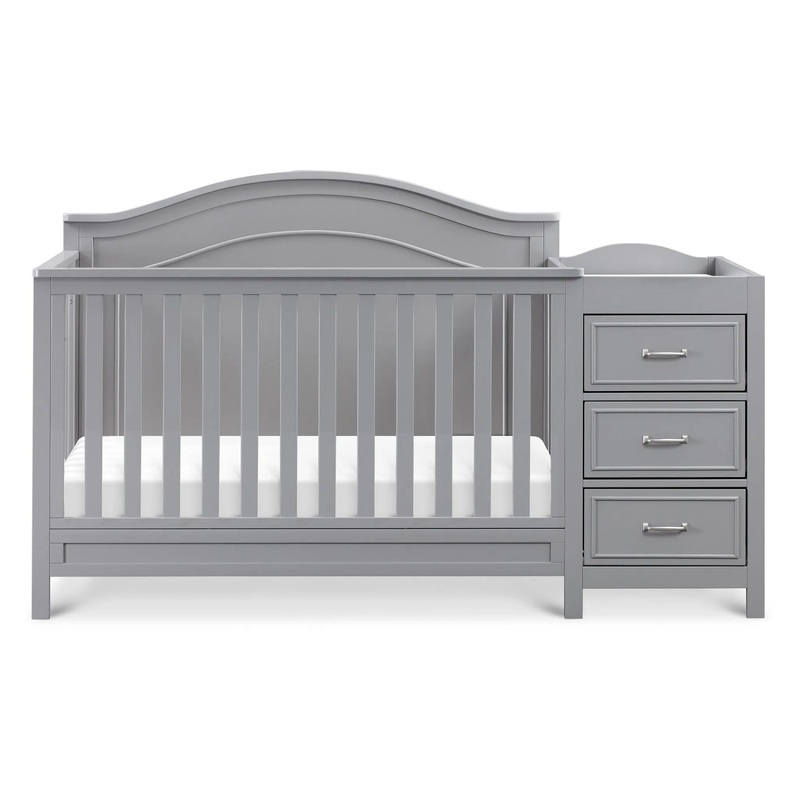 Charlie 4-in-1 Convertible Crib & Changer – Gray