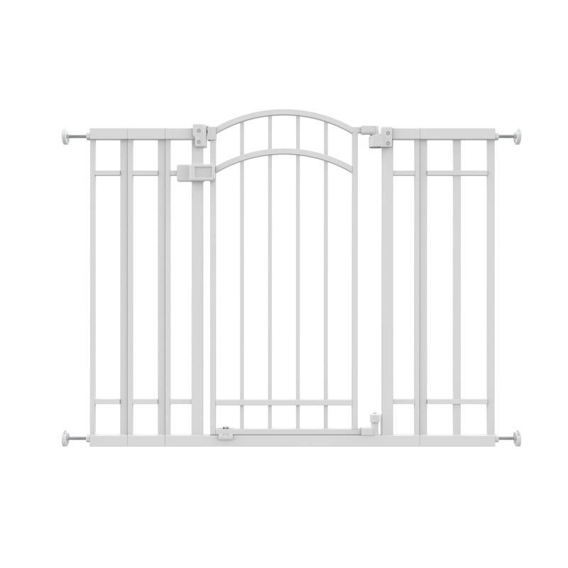 Doorway 48W Series Safety Pet and Baby Gate, openings 29″-48″ Wide, 36″ Tall – White