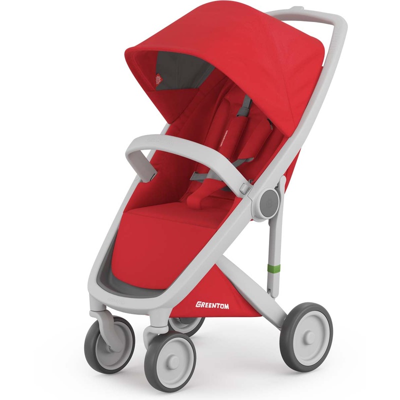 Greentom Classic Stroller – Grey/Red