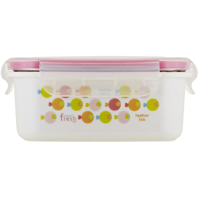 Innobaby Keepin’ Smart Double Insulated Stainless Bento, 15 oz. – Fish/Pink