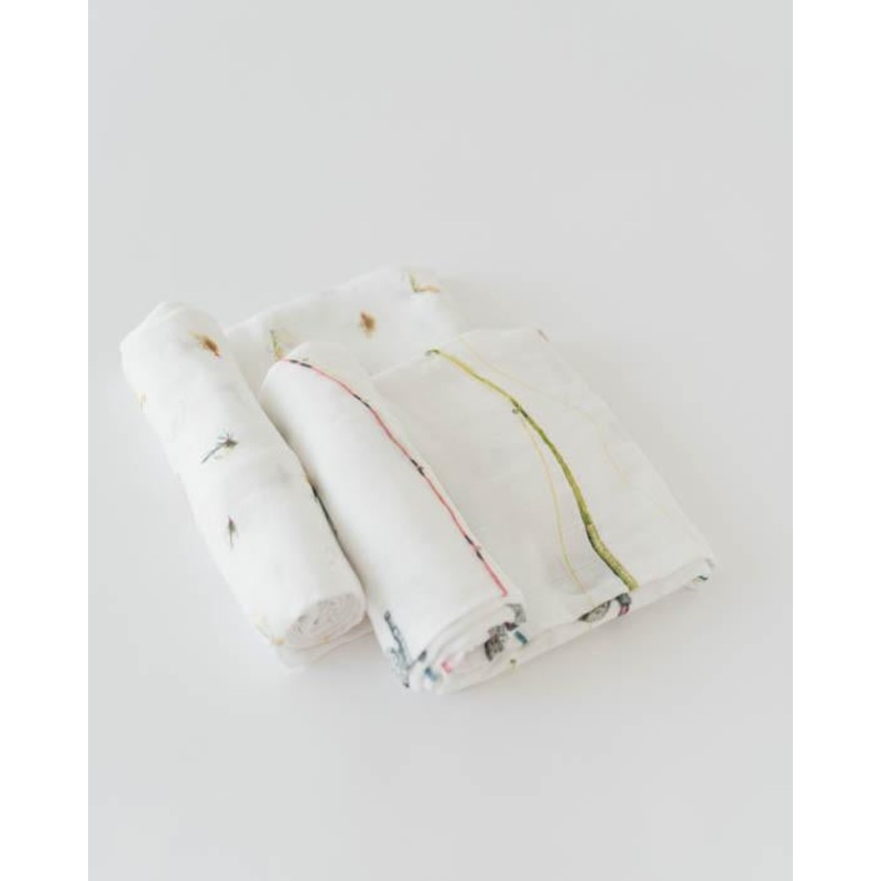 Little Unicorn Deluxe Muslin Swaddle Blanket Set – Gone Fishing